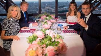 La foto viral de Emmanuel Macron y Melania Trump que no te debes creer