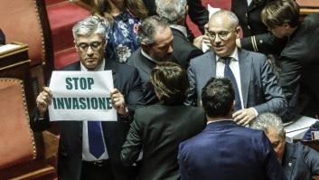 Los xenófobos de la Liga Norte la lían en el Senado italiano por una ley sobre inmigración