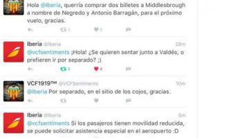 La broma de Iberia en Twitter que indignó al Valencia