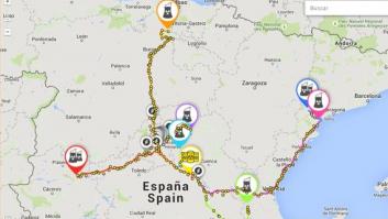 Rutas radiactivas por media España