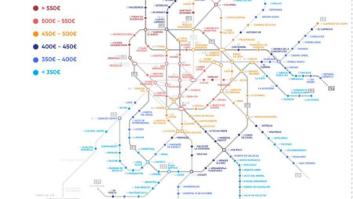 El mapa de metro más útil que verás si buscas piso en Madrid o Barcelona