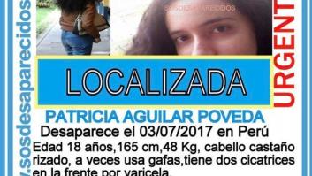 Localizada en la selva Patricia Aguilar, la chica española desaparecida en Perú
