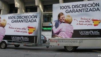 Una web de citas se anuncia con Rajoy poniendo los cuernos a España con Merkel