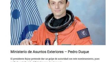 El vaticinio de 'El Mundo Today' sobre Pedro Duque que se ha vuelto realidad