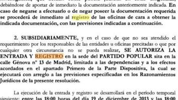 Rajoy sobre el registro de la sede del PP: 