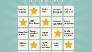 El bingo de los Goya 2016 para jugar mientras ves la gala