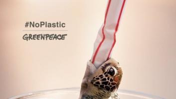 La impactante campaña con la que Greenpeace quiere prohibir las pajitas de plástico