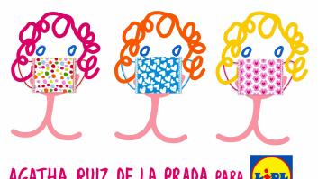 Lidl lanza una colección de mascarillas con Ágatha Ruiz de la Prada