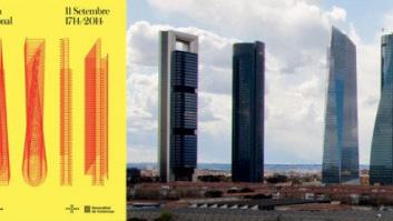 Cartel de la Diada: el diseño del Día de Cataluña se parece a las cuatro torres de Madrid