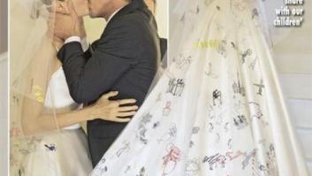 Vestido de novia de Angelina: las fotos de su boda con Brad Pitt
