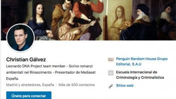 El aviso de Christian Gálvez sobre su perfil en LinkedIn: dice que no lo va a borrar