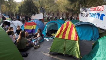 La Junta Electoral descarta desalojar la acampada de estudiantes en Barcelona