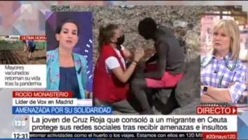 Rocío Monasterio habla así de la icónica imagen de la voluntaria de la Cruz Roja en Ceuta