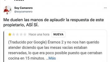 Le dejan esta reseña de una estrella en Google y lo que responde el dueño da la vuelta a España