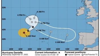 La AEMET admite que el huracán Danielle se acerca a España y anticipa qué pasará en unos días