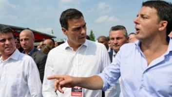 ¿Qué hacen juntos Pedro Sánchez, Manuel Valls y Matteo Renzi?