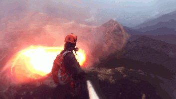 La erupción de un volcán captada con una GoPro: una ventana al infierno (VÍDEO, GIFS)