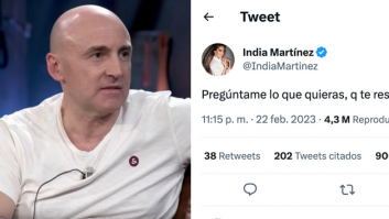 India Martínez pone este tuit y llega Maldini con una pregunta que supera los 40.000 'me gusta'
