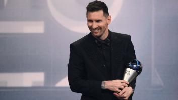 Messi aprovecha la victoria en el The Best para mandarle un recado a sus hijos en pleno escenario