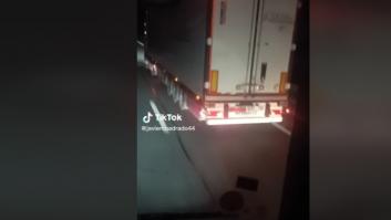 Un camionero intenta enseñar las señales entre compañeros y le deja en mal lugar