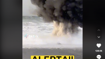 Captan el momento en el que una mina ucraniana explota en la costa de… ¡Georgia!