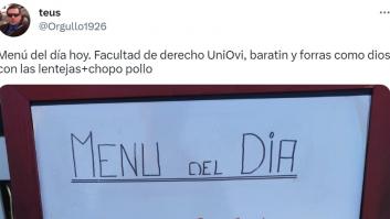 El menú del día de la Universidad de Oviedo llega a Twitter y conquista a todos: no vale ni 8 euros