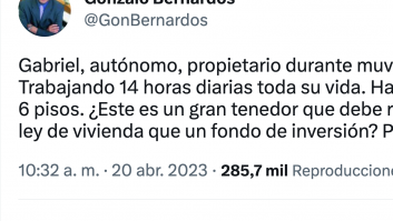 A Gonzalo Bernardos le deben de estar pitando los oídos tras el revuelo que ha provocado con este tuit