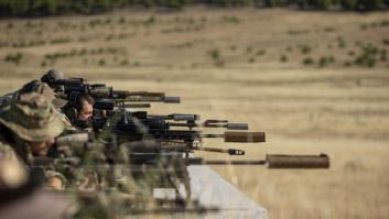 Tiradores especiales de la OTAN, a tiros en el 'desierto' de Albacete