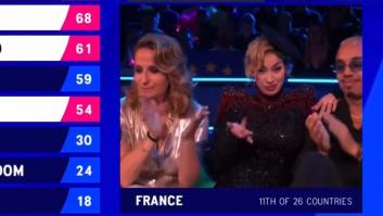 El polémico gesto de la cantante francesa en Eurovisión tras quedar mal en la final