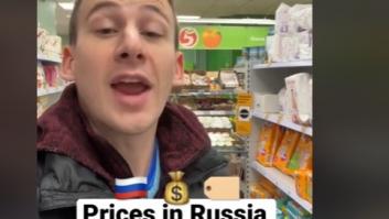 Muestra en un vídeo cómo han cambiado los precios en un supermercado en Rusia