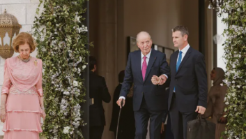 La imagen del rey Juan Carlos en la boda de Hussein de Jordania como pocas veces se le ha visto en España