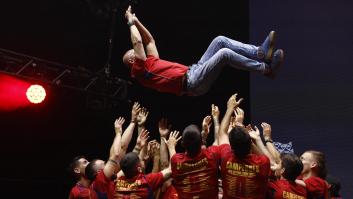 España celebra su triunfo en la Nations League con un baño de masas