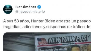 Guillermo Fesser se fija en este tuit de Iker Jiménez y le acaba dejando una respuesta imbatible