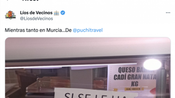 El cartel de una carnicería de Murcia es para ponerle un marco y dejarlo en un museo