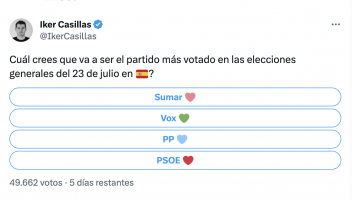 Casillas comparte esta encuesta en Twitter y la respuesta de Piqué no tiene desperdicio