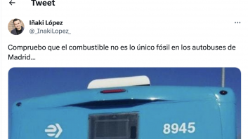 Iñaki López comparte alucinado lo que ha visto en un autobús de Madrid