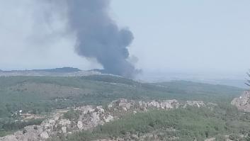Incendio en Valencia de Alcántara (Cáceres): el fuego alcanza el nivel 1 de peligrosidad
