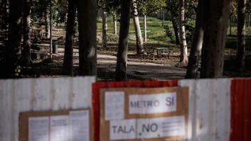 Alerta roja en Madrid por la inminente tala de árboles por la ampliación de la línea 11 de Metro