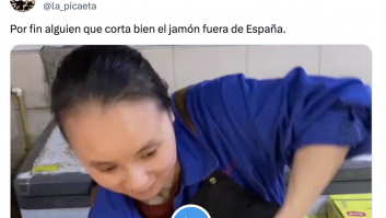 Estupor generalizado en España al ver cómo cortan una pata de jamón en China