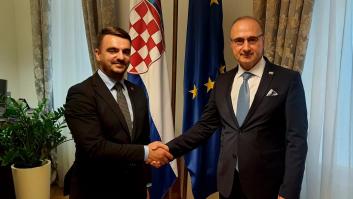 El ministro de Exteriores de Croacia se disculpa tras intentar besar sin consentimiento a su homóloga alemana