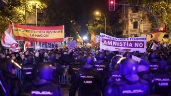 "Marlaska, maricón", "Arriba España", "Ni un puto MENA": los cánticos 'contra la amnistía'