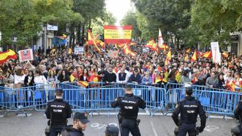 Manifestación contra la amnistía en directo: última hora en Ferraz y protestas en Madrid hoy domingo 12 de noviembre