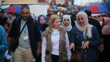 La directora de UNICEF visita Gaza: "Lo que vi y oí fue devastador"