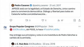 La cuenta de X del PP en el Congreso señala uno a uno a los diputados del PSOE