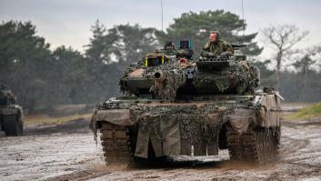 Gripan los tanques alemanes Leopard en Ucrania