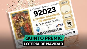 92.023, cuarto quinto premio de la Lotería de Navidad 2023