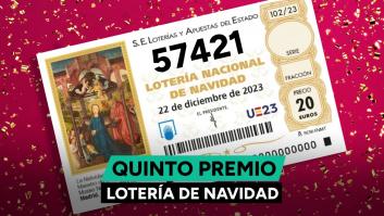 57.421, séptimo quinto premio de la Lotería de Navidad 2023