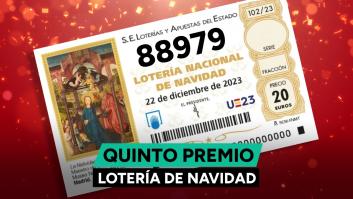 88.979, tercer quinto premio de la Lotería de Navidad 2023