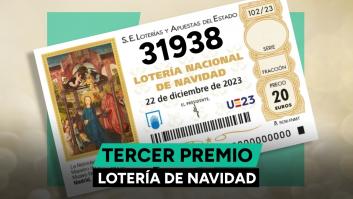 31.938, tercer premio de la Lotería de Navidad 2023