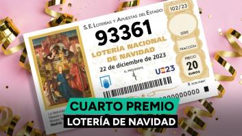 93.361, primer cuarto premio de la Lotería de Navidad 2023